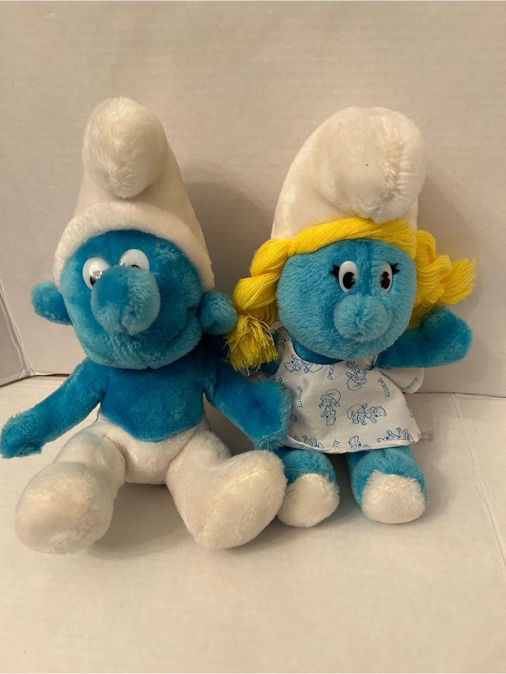 Vintage 1979/1980 Smurfs Plush set